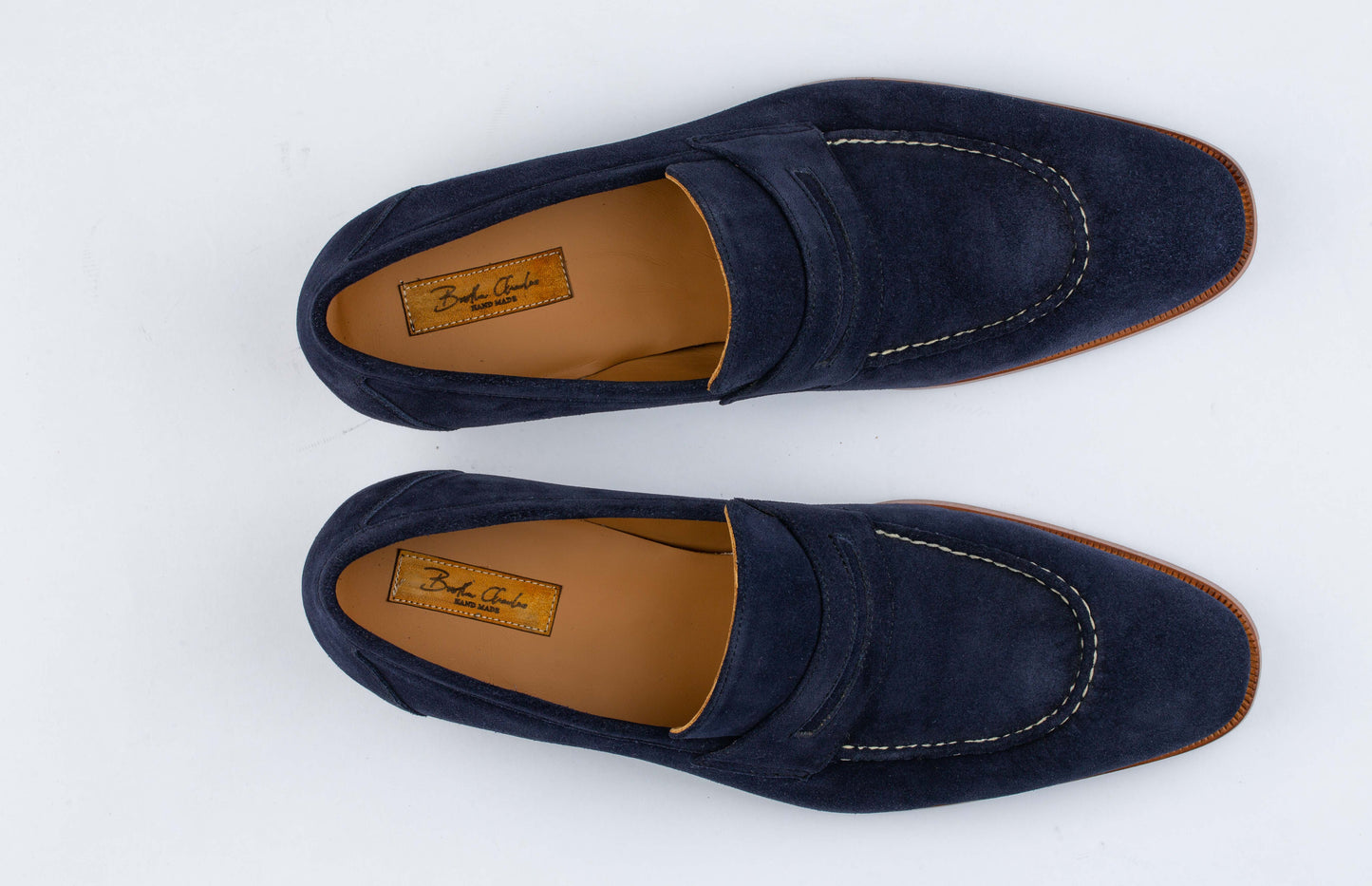 Havana Suede Penny Loafers