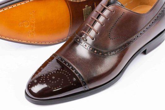 Men's Brown Patina Brogue shoes product image