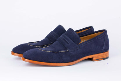 Havana Suede Penny Loafers