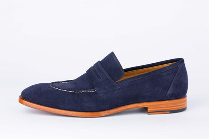 Havana Suede Penny Loafers