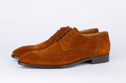 Suede Brogue Blucher