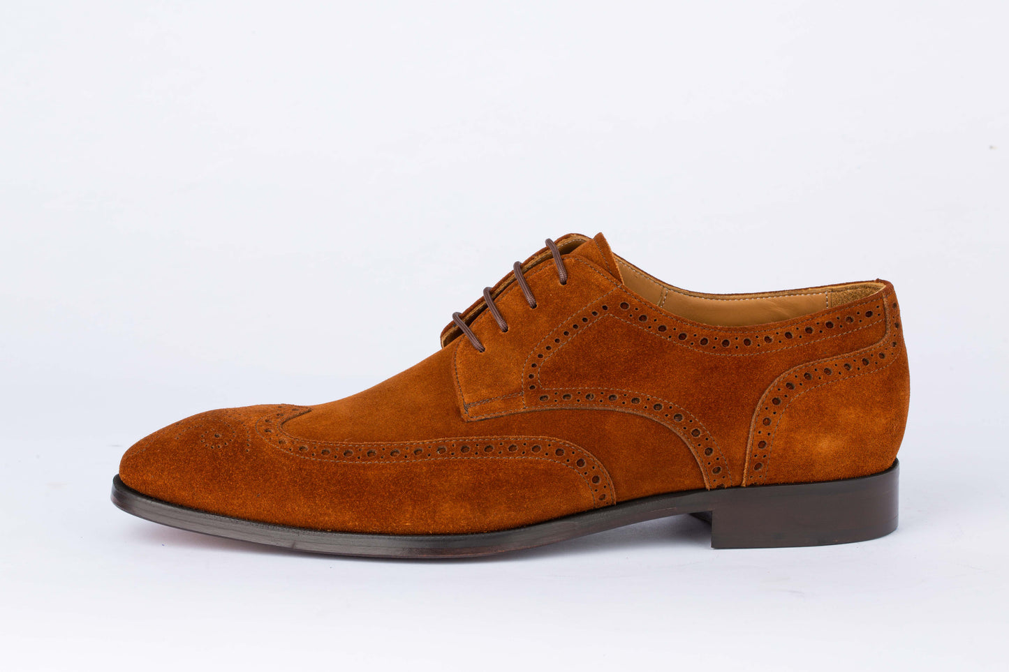 Suede Brogue Blucher