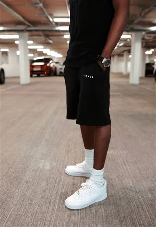 Black Travel Infinite Shorts