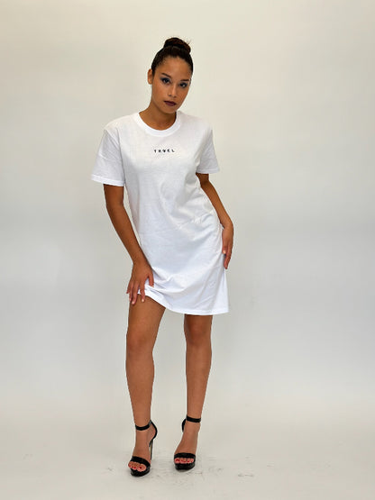 Travel Infinite White T-Shirt Dress